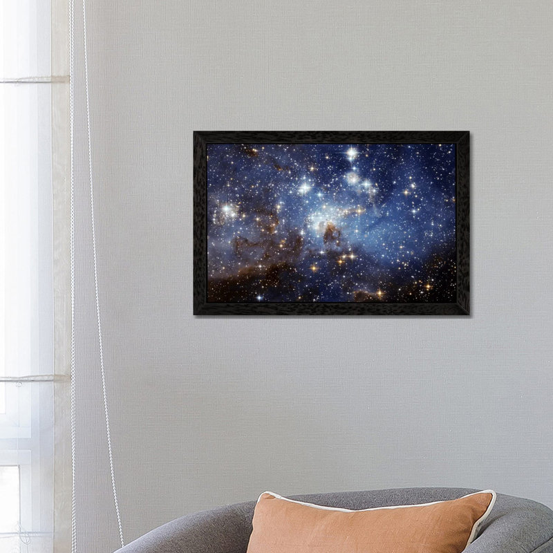 LH-95 Stellar Nursery (Hubble Space Telescope) 1 Piece Wall Art on Canvas, 101.6 cm H x 66.04 cm W, Black Framed Canvas