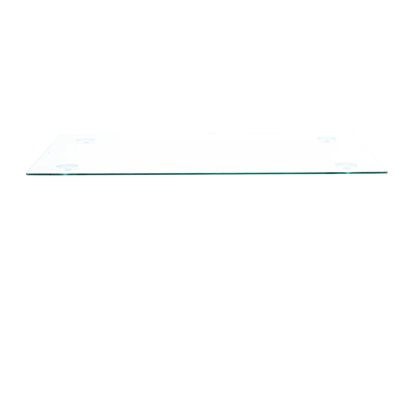 Rectangular Glass Table Accessories - Modern Minimalist Transparent Tempered Countertop  Dia1300*800*8Mm  , Quick Cleanup Feature , Waterproof, Simple Installation