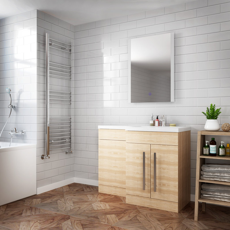 Araujo Flat Wall Mirror, 60cm H x 80cm W