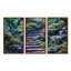 «Country Side Stairs With Blossoming Flowers», ensemble d'art mural champ de fleurs-1066932414-1066932413