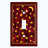Patterned 1 - Gang Toggle Light Switch Standard Wall Plate