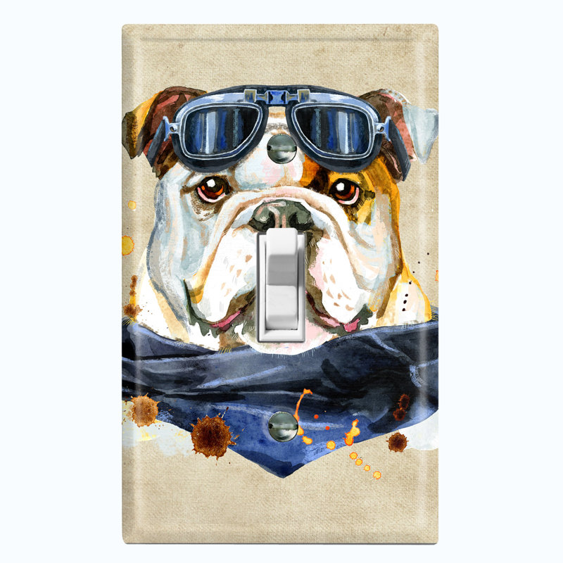 Patterned 1 - Gang Toggle Light Switch Standard Wall Plate