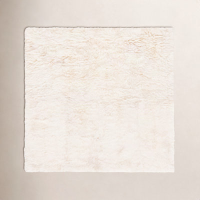 Mera White Handmade Sheepskin Rug