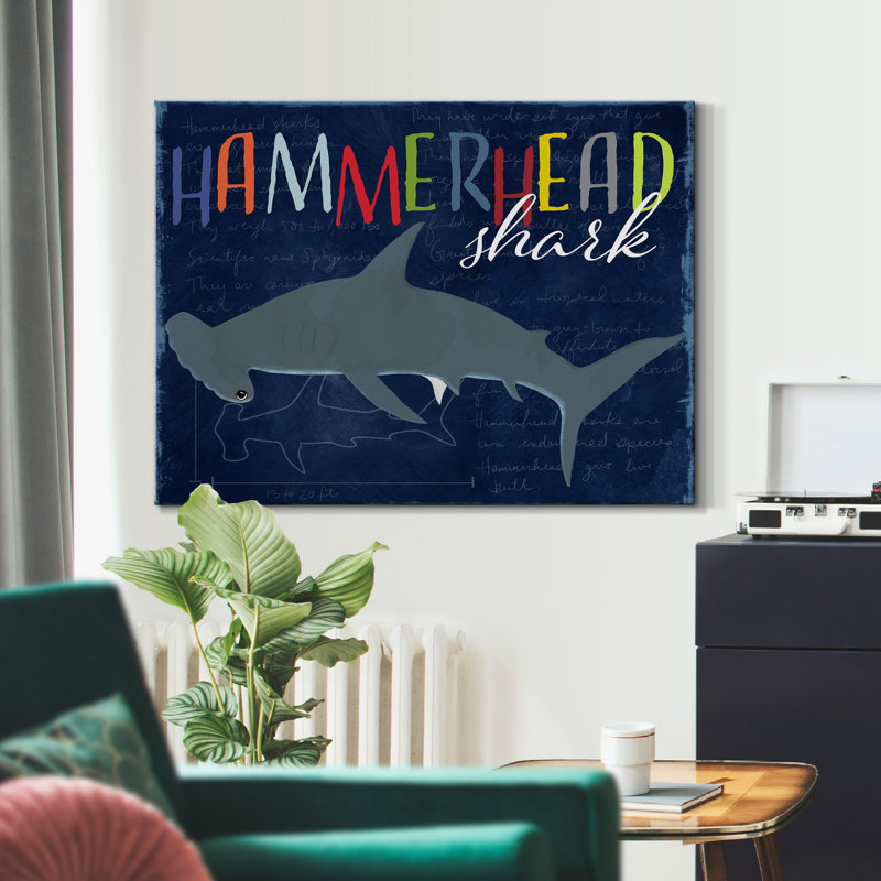 " Hammerhead Shark ", 12" H x 8" W x 1" D