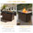 4-piece Modern Outdoor Wicker Patio Conversation Set With 50,000 Btu 43" Gas Fire Pit Table & Csa Certification-230073234