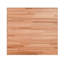 CONSDAN Oak Countertop Solid Wood Rectangular Square Edge Table Top-972225180
