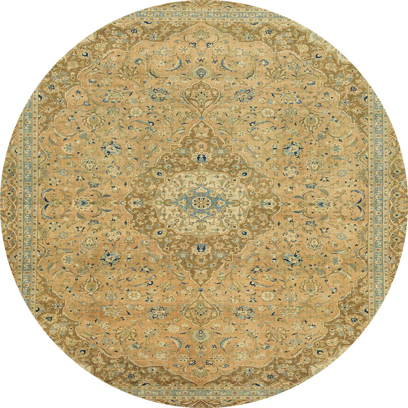 Abstract Indoor Rug, Round 3'