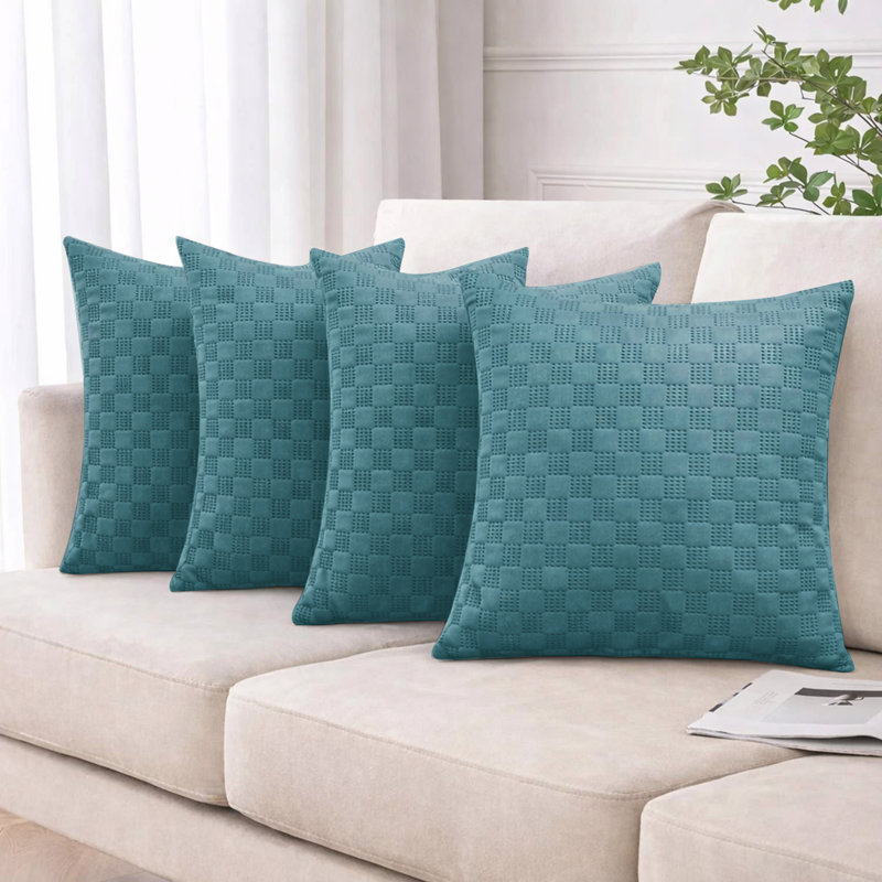 Square Throw Cushion Pad, Teal
