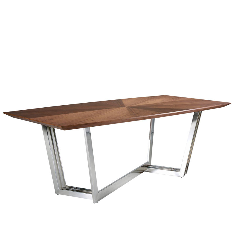 Rectangular Wood Top Dining Table