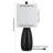 Ensemble de lampes de table noires 24 po Halbert