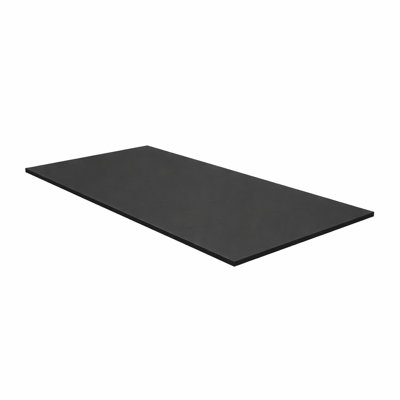 Comptoir moderne à surface solide de 36 pouces de largeur - noir