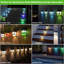 Appliques murales solaires imperméables, lumières de terrasse d'extérieur à DEL, indice de protection Ip55, résistant à la chaleur et au gel, paquet de 4