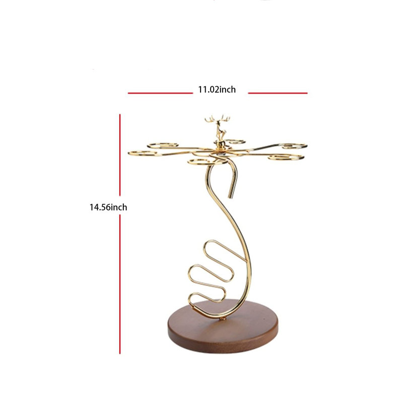 Juvencio Tabletop Wine Glass Rack Tan