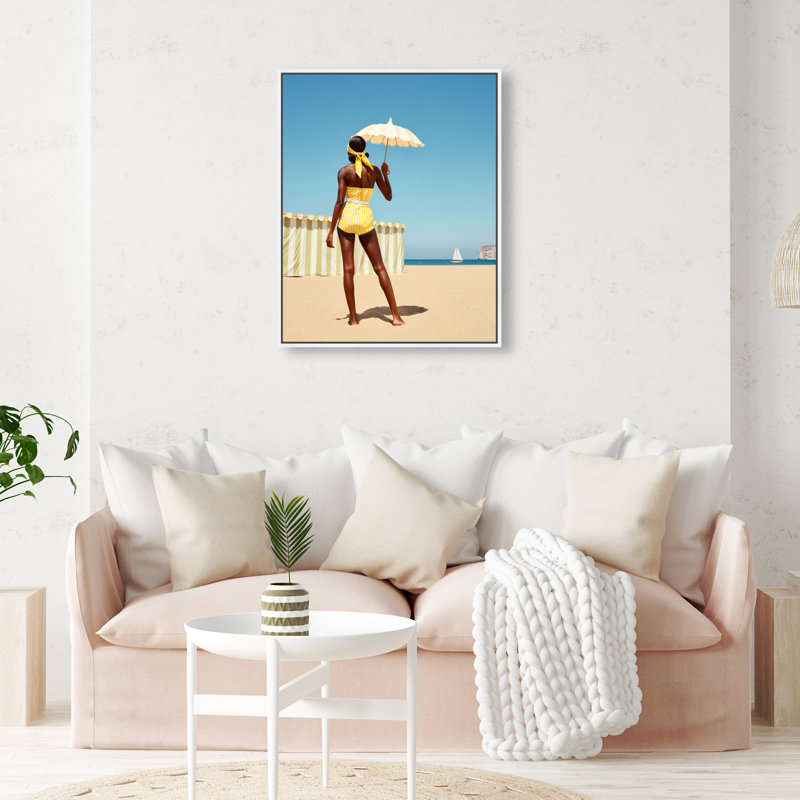 Cabana Muse III Print by Oliver Gal, 31"H x 37"W, White Floater Frame