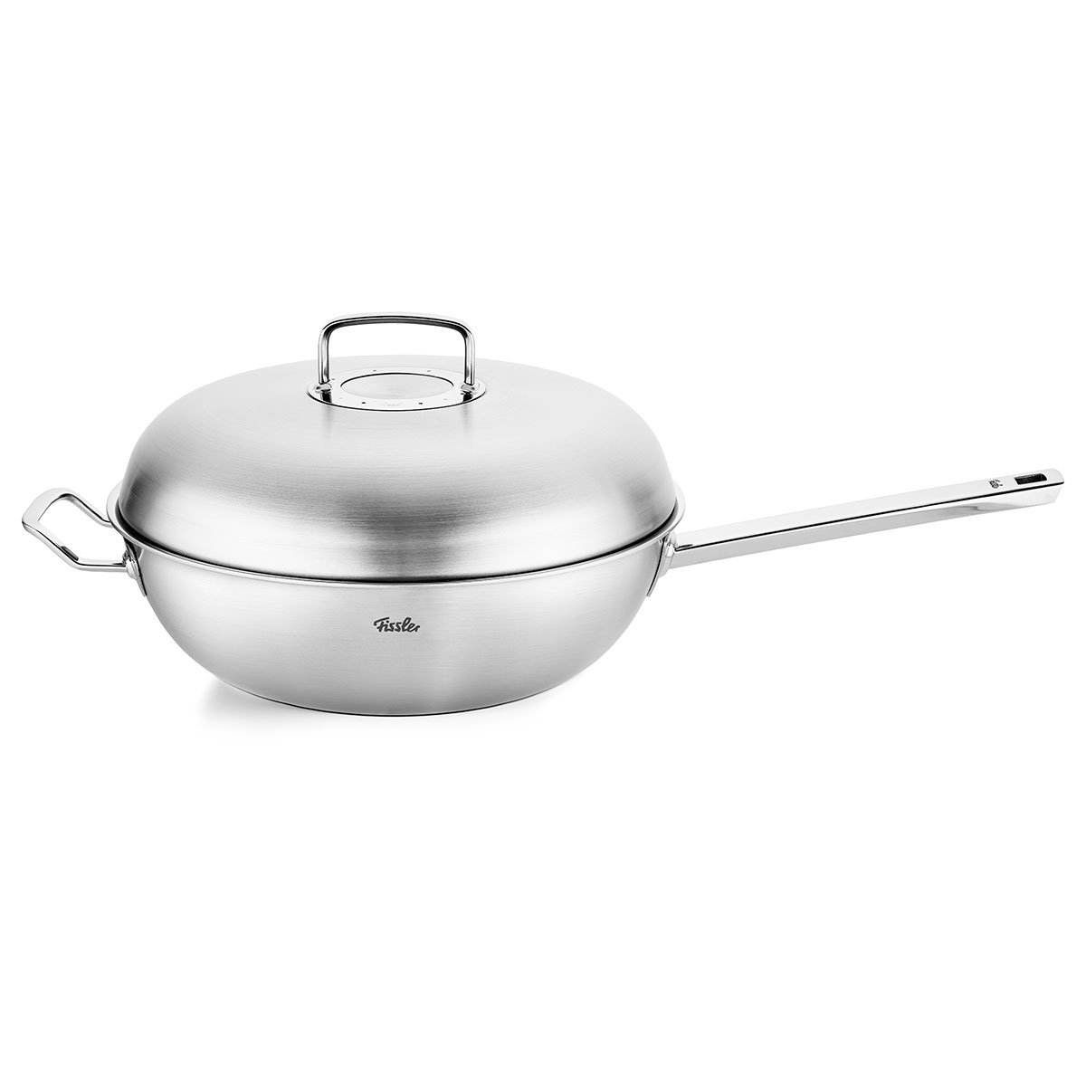 12 in. Multi-Ply Clad Stainless Steel Frying Pan with high dome lid, Silver