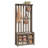 Hall Tree With Bench And Shoe Storage, 7 Double Hooks-1500478793
