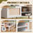 TV Stand For 65 Inch TV, 58" Boho Entertainment Center,  TV Console With 2 Storage Cabinets-1243503317