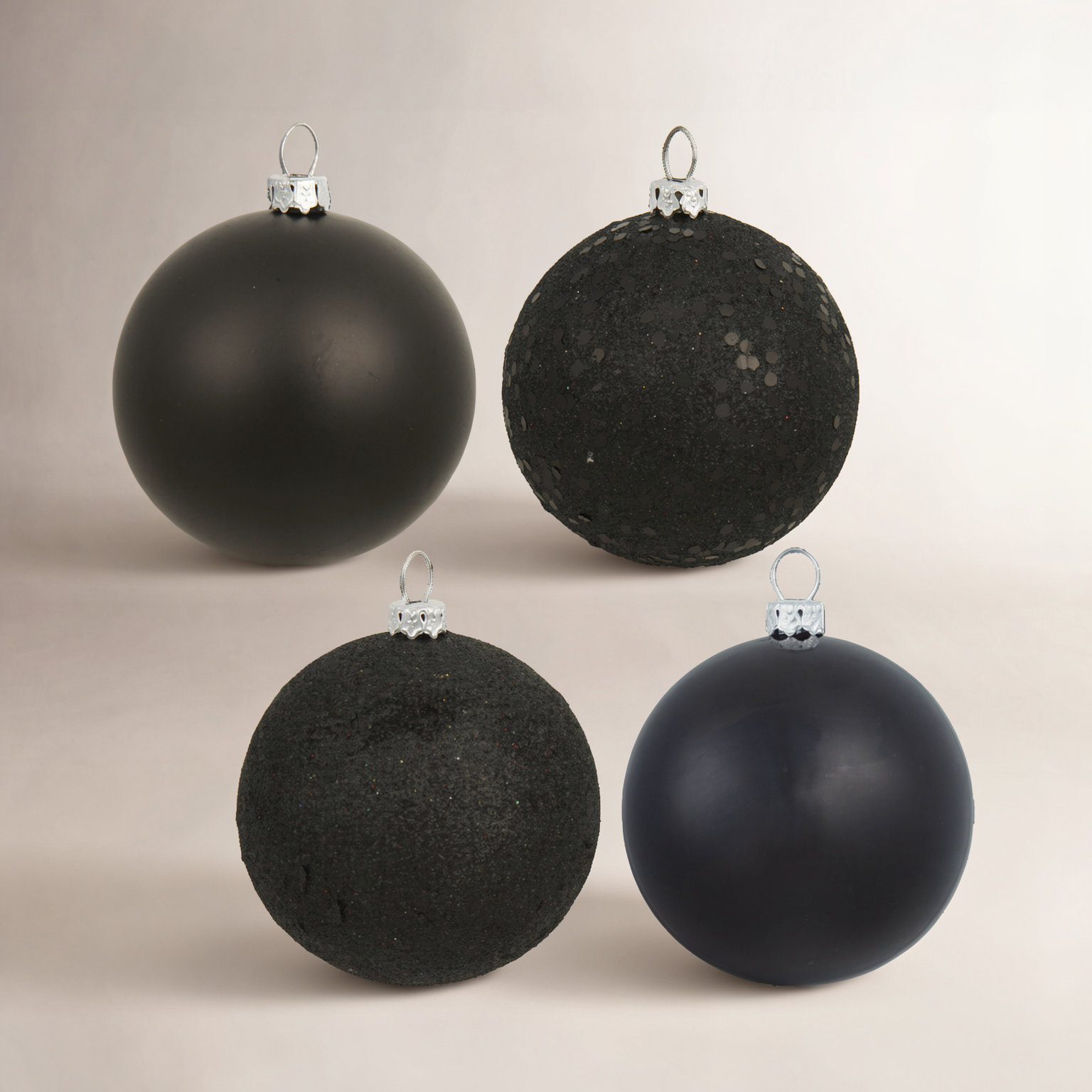 The Holiday Aisle® 4" Bauble, Black