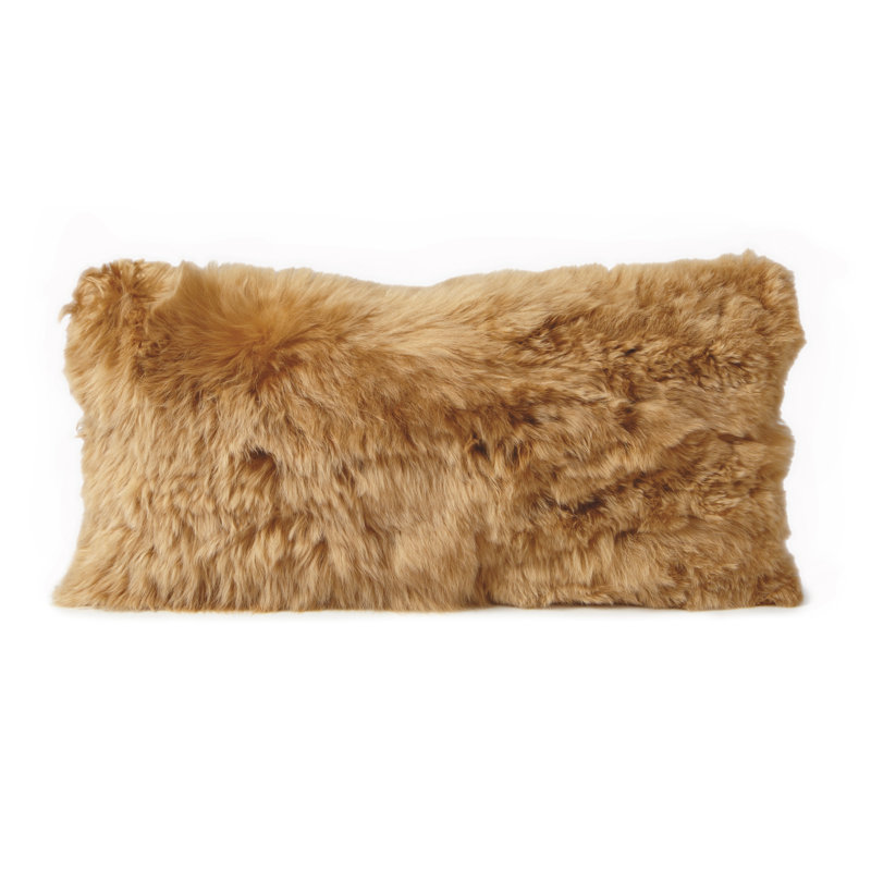  Alpaca Rectangular Pillow Cover & Insert, Gold