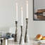 Bougeoirs en résine de marbre - Ensemble de chandeliers coniques pour la décoration intérieure-546675811-546675809