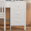 Ensemble de bureau de direction et fauteuil rembourré avec huche et tiroirs-233607532
