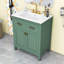 Meuble-lavabo simple autoportant en bois avec lavabo en céramique et rangement polyvalent Mathena-1421972025