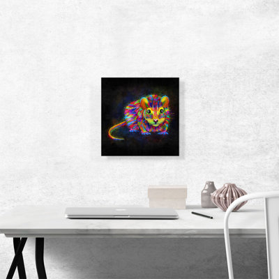 Rat rat rongeur - reproduction d'art sur toile tendue