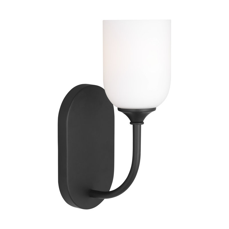 Emile Small Vanity from Generation Lighting , Midnight Black, Yes