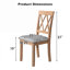 Ensemble de 2 chaises de salle à manger, chaises d'appoint de salle à manger rembourrées en tissu avec pieds en bois massif et siège rembourré --2021983100