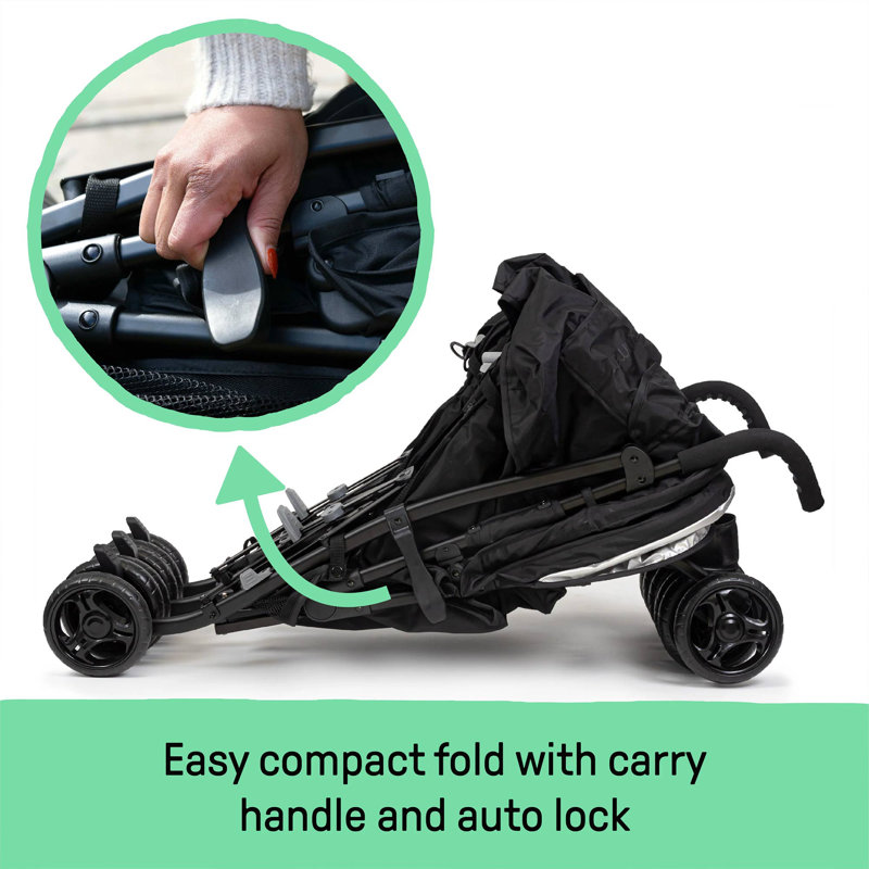 Summer Infant Foldable Multi-Child Stroller with Storage