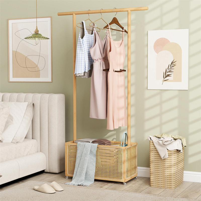 100cm Clothing Rack, Natural