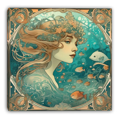 Seafoam Light Wrapped Canvas Wall Art