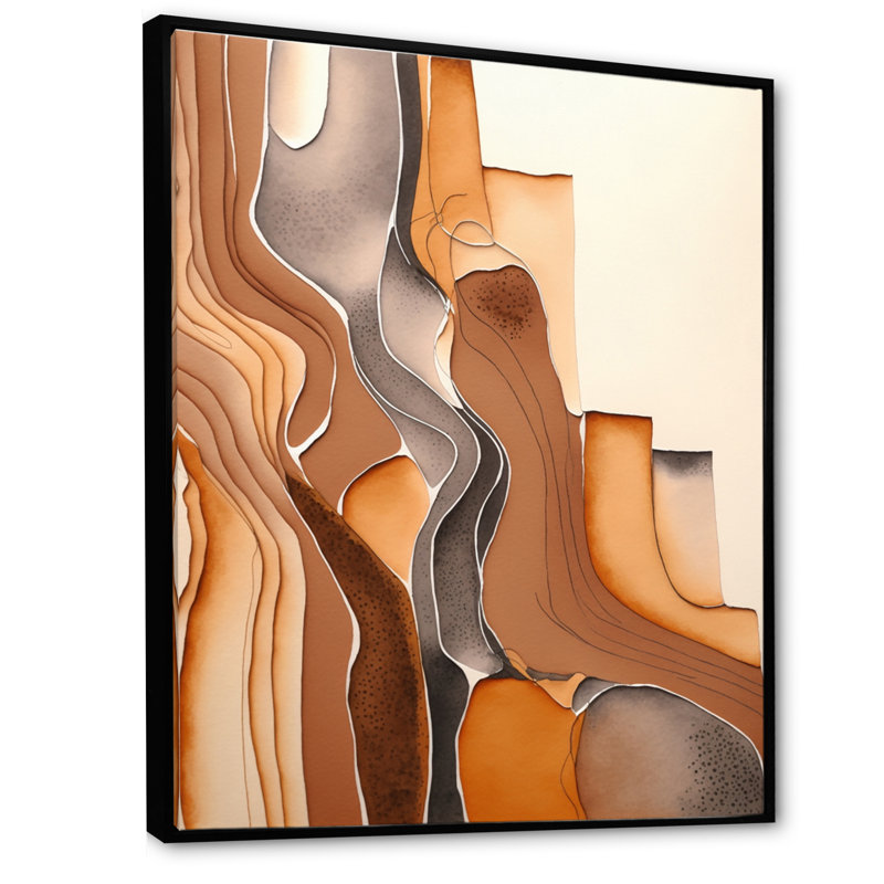 «Wanderings in Canyon Ridge II», reproduction sur toile, L 30 po x H 40 po, Toile avec cadre flottant noir