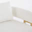 Canapé rembourré en tissu polaire TS 51,18 po x P 25,2 po x H 27,17 po TS-129382317