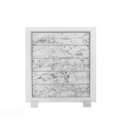 Commode blanche en marbre