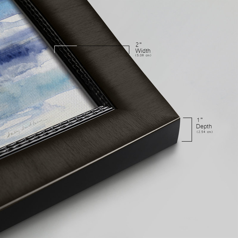 Toile encadrée de qualité supérieure Indigo Bay - prête à être accrochée, H 29 po x l 53 po x P 1 po