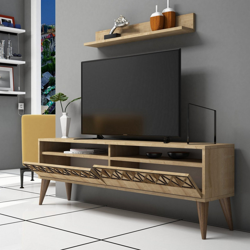 Entertainment Center for TVs up to 55", Oak