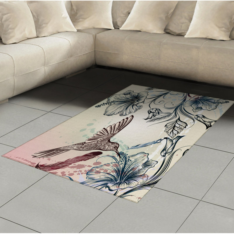 Tapis décoratif à haute densité en fibres naturelles haute densité Nature, Rectangle— 4 pi x 5 pi 8 po