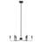 6 - Light 26"W Candle Style Classic/traditional Black Dimmable Chandelier for Kitchen Isanland.-237649993