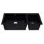 Évier de cuisine à double cuve en granite composite L 34 po x l 20 po-20524778