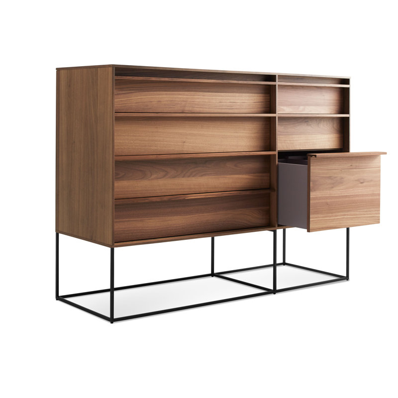 Rule 7 - Drawer Dresser, Black/Walnut