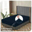 Ensemble de draps en jersey respirant 100% jersey de coton respirant | Toutes saisons, bleu marine-101033606-101033611