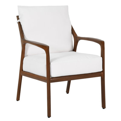 Outdoor Dining Armchair with Sunbrella® Cushions
