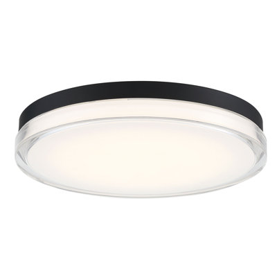 Pi Black Outdoor Flush Mount
