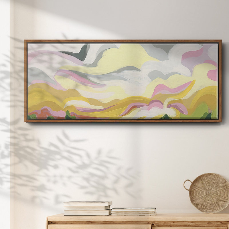 Vallery Swirl II- Framed Canvas