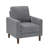 Rachelle 32" Modern & Contemporary Square Arms Chair - Cozy Corduroy Upholstery Chair, Durable Solid Wood & Plywood Frame, Stylish Exposed Faux Wood Legs-1538125575