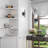 Dudden Steel Candle Wall Light