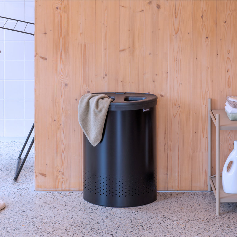 Brabantia 55 Litre Selector Laundry Bin, Matt Black