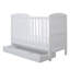 Coleby Mini Cot Bed, Under Drawer and All Seasons Premium Pocket Sprung Mattress - White