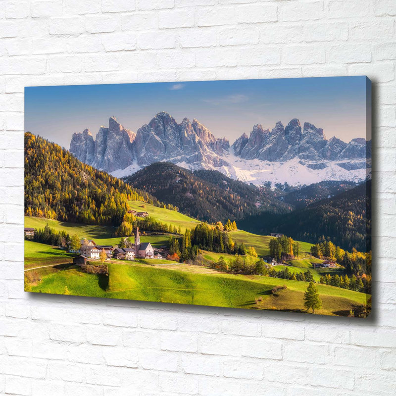 Panorama of the Mountains 1 Piece Wall Art on Canvas